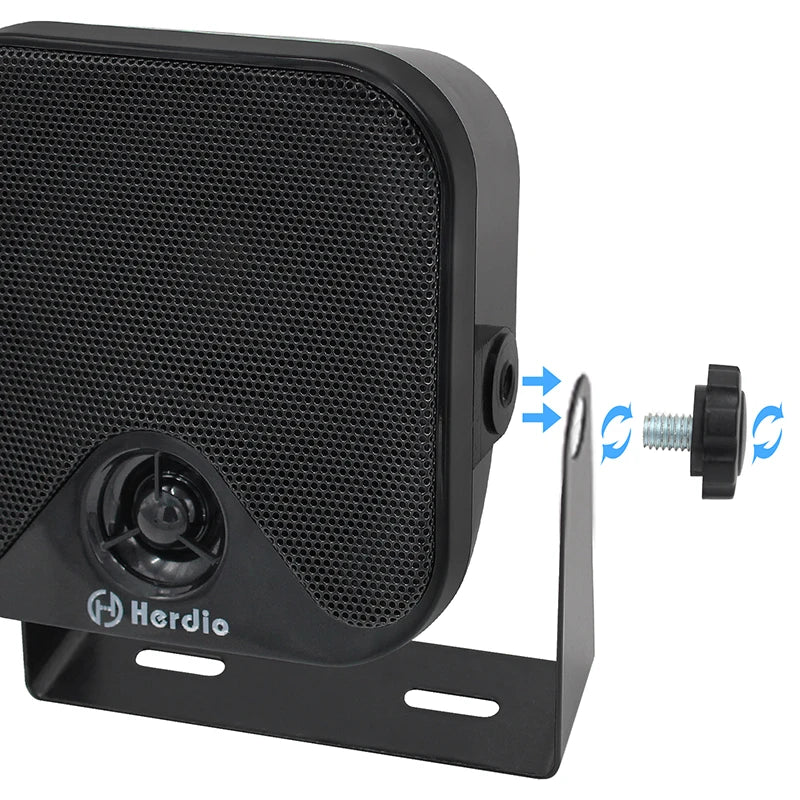 Herdio Waterproof Marine Speakers 100W 4 Inch Motorcycle Audio Speaker Heavy Duty Music Sound System For outdoor ATV UTV