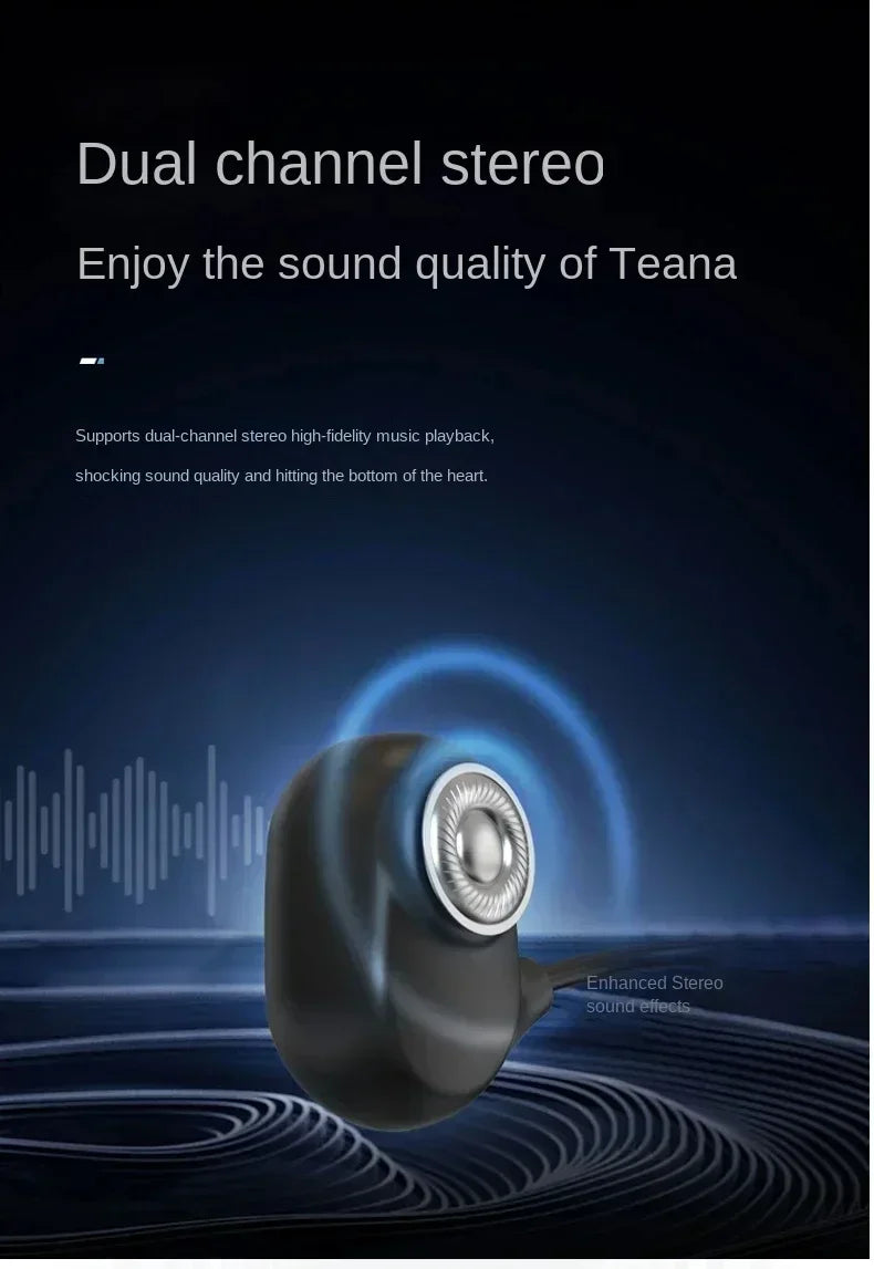 new AIR 1 Bone Conduction Wireless Bluetooth 5.3 Headphones Waterproof Headset Stereo Sports Earphones Earbuds With Mic