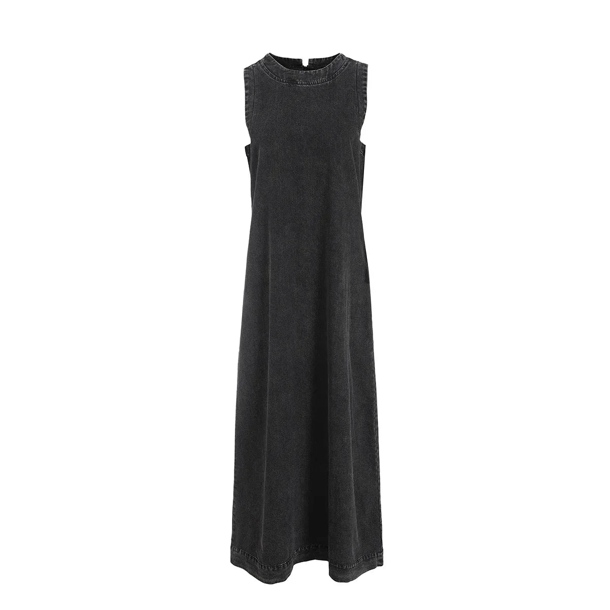 AP New 2025 Autumn Women Denim Sleeveless Dress Black Knitting Cardigan Fashion Style