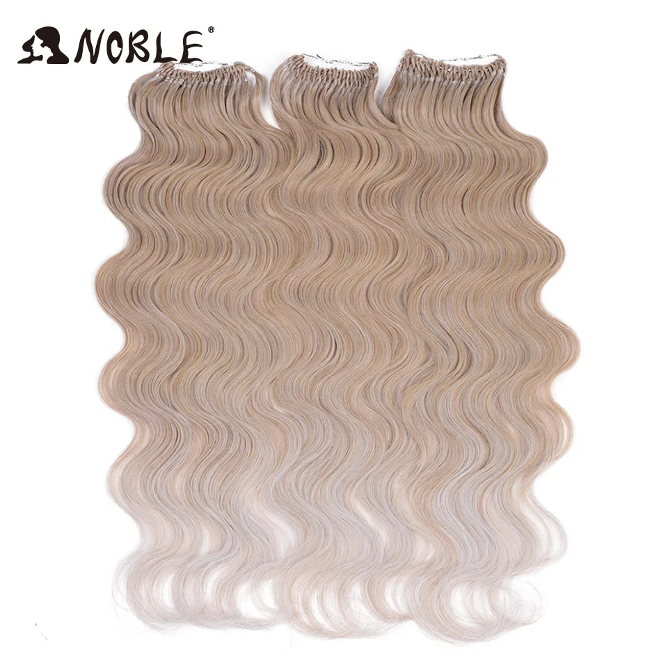Noble 18 Hair Body Wave Crochet Hair Extension Ponytail Extensions 24" Fake Hair Goddess Braids Crochet Braids Hair Extensions