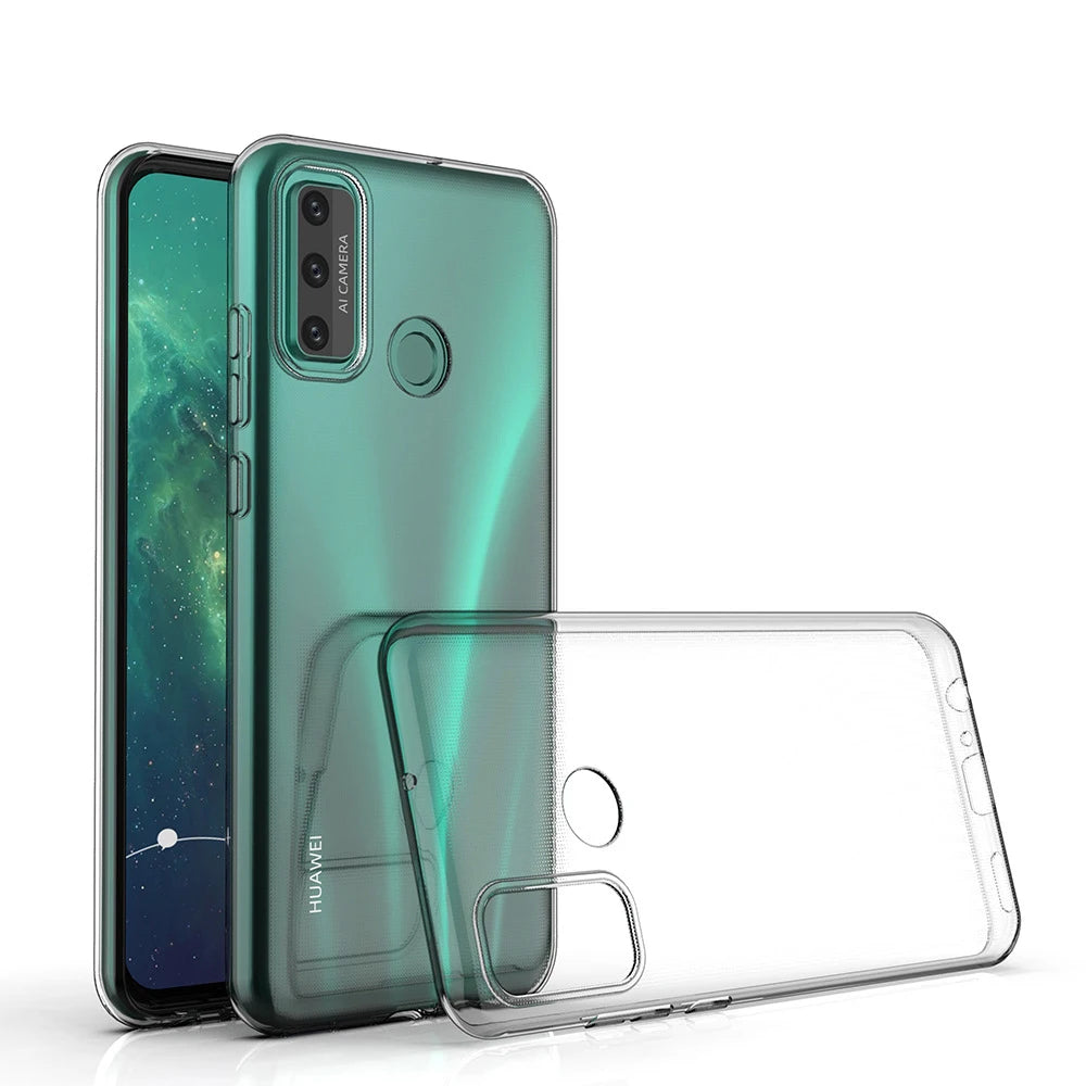 Transparent Phone Case For Huawei P Smart 2020 2021 Honor 10X Lite X10 Y5P Y6P Y7P Y7A Y9A Y8S Nova 6 7 8 se Soft TPU Back Cover