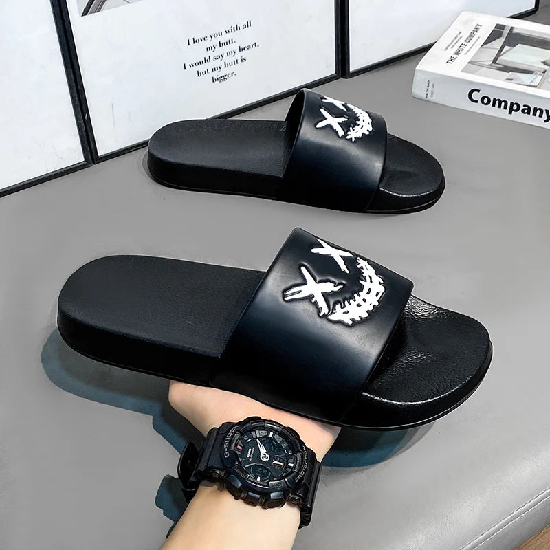 Couple Style Men's and Women's Slippers 2025 New Outer Wear Summer Home Shoes Casual Beach Slippers
