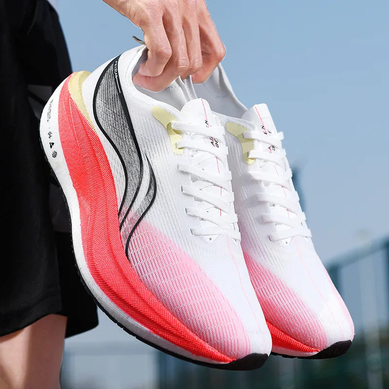 Men's Shoes Fashion Running Shoes Casual Breathable Mesh Surface Carbon Plate Rubber Outsole Red Rabbit Limited Sports Shoes