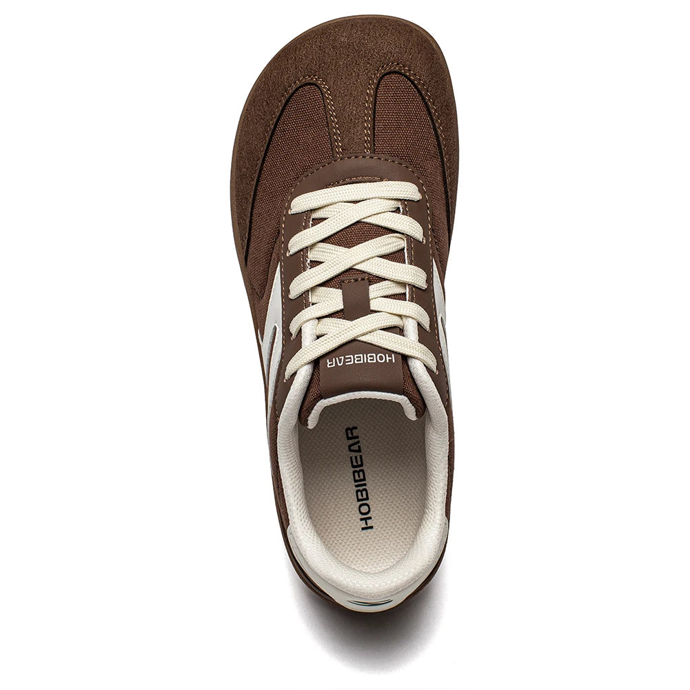 HOBIBEAR Unisex Barefoot Sneakers Women Men Wide Toe Minimalist Zero Drop Shoes Non Slip Lace Up Casual Sneaker