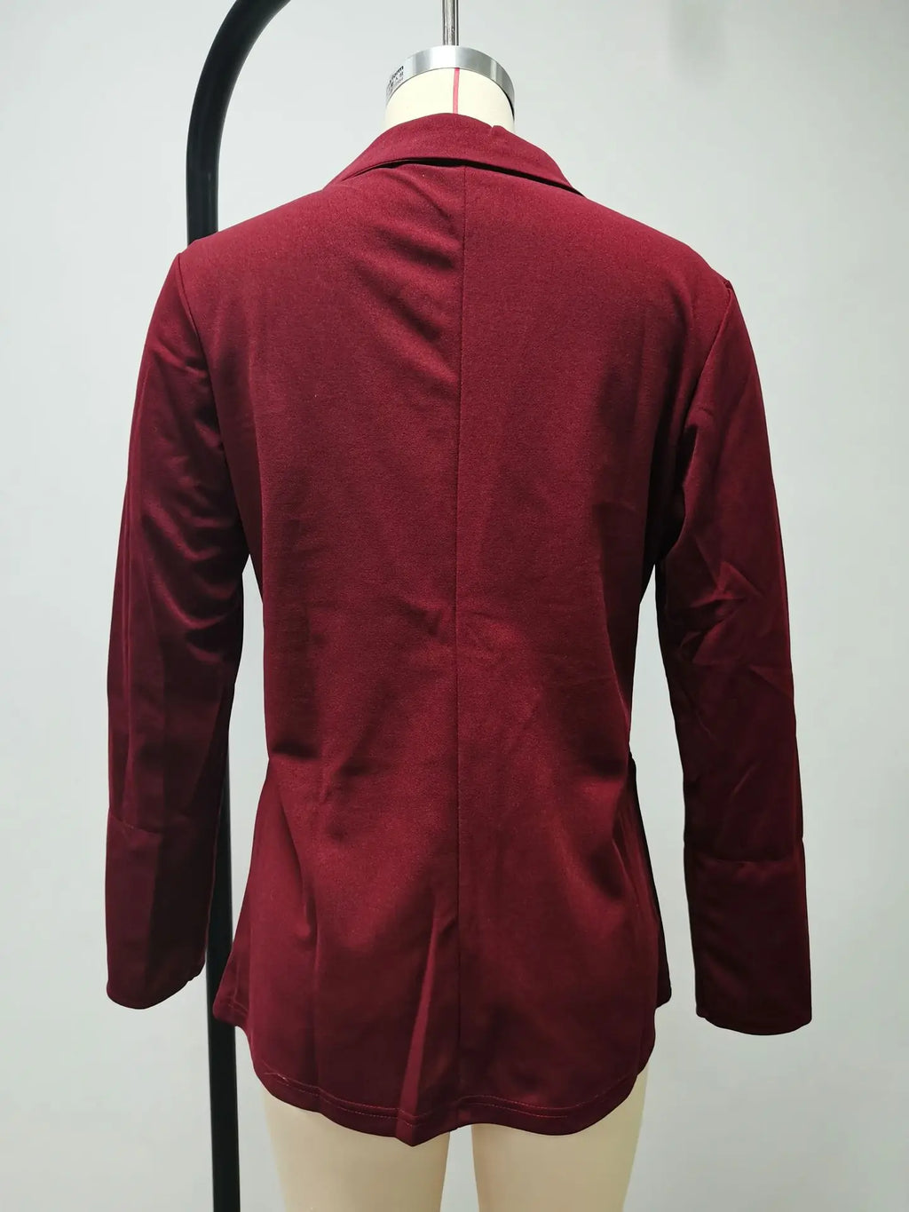 Women Autumn Winter Fashion Splicing Lapel Slim Cardigan Blazer Jacket Long Sleeve Casual