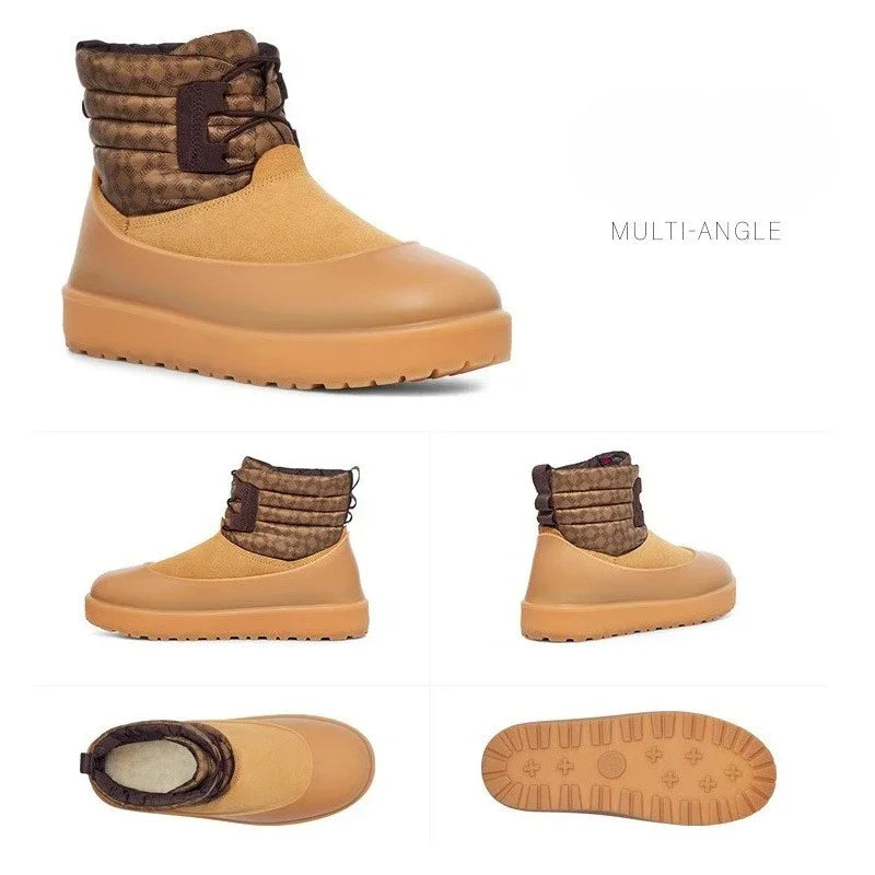 Snow boots shoes cover rain boots men's waterproof non-slip thickening wear-resistant outer wear rain woman shoes cover 35-44