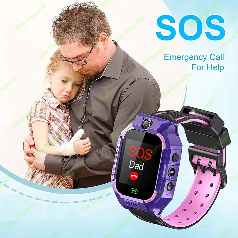 2025 Kids Smart Watch 4G Sim Card Call Camera GPS Location SOS Antil-lost IP67 Waterproof Smart Watch For Ios Android Kid Gifts