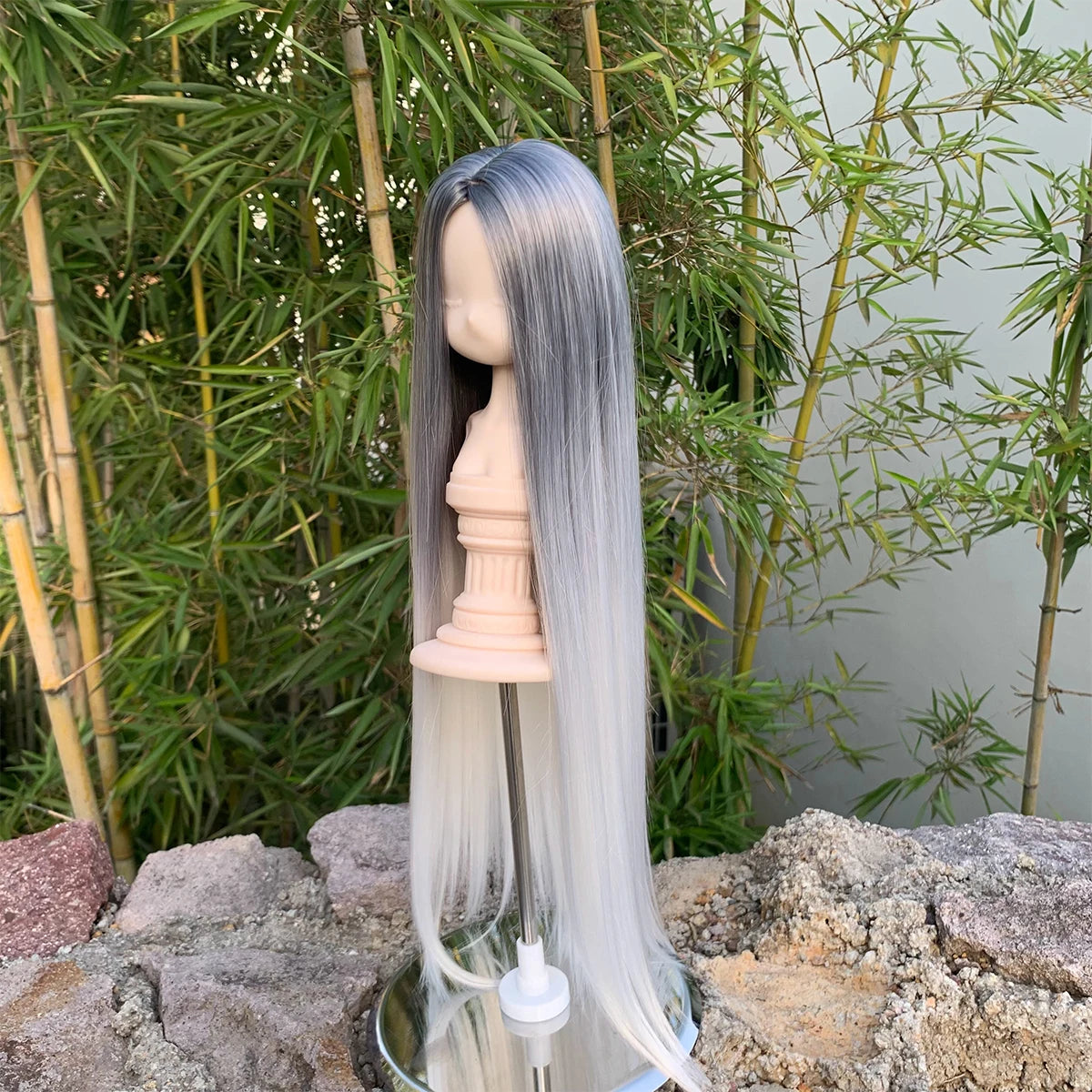 Bjd Doll Wig1/3 & Small 1/3 & 1/4 & 1/6 Long Straight Hair Synthetic Wig Doll Accessories For Girls DIY Makeup Accessories BJD