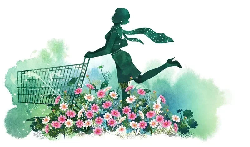 Shopaholic Bear Funny Cute Top Camisetas Black Ladies T-Shirts Aesthetics Graphic White Short Sleeve Polyester Women's T-shirt