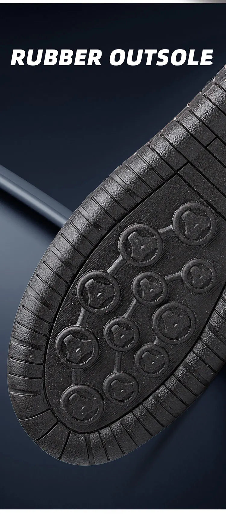 CLOHOO Hand-Sewn High-Top Men's Casual Shoes Comfortable Business Boots Solid Color Office Boots with Zipper