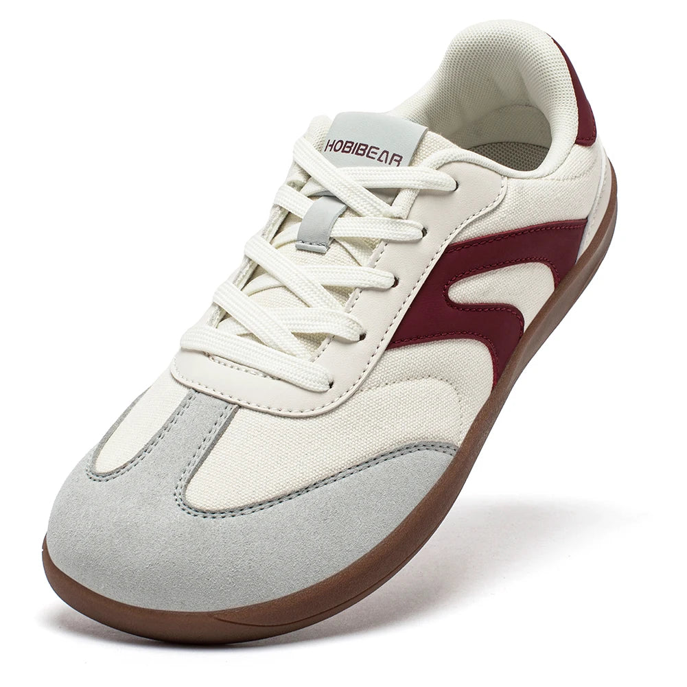 HOBIBEAR Unisex Barefoot Sneakers Women Men Wide Toe Minimalist Zero Drop Shoes Non Slip Lace Up Casual Sneaker