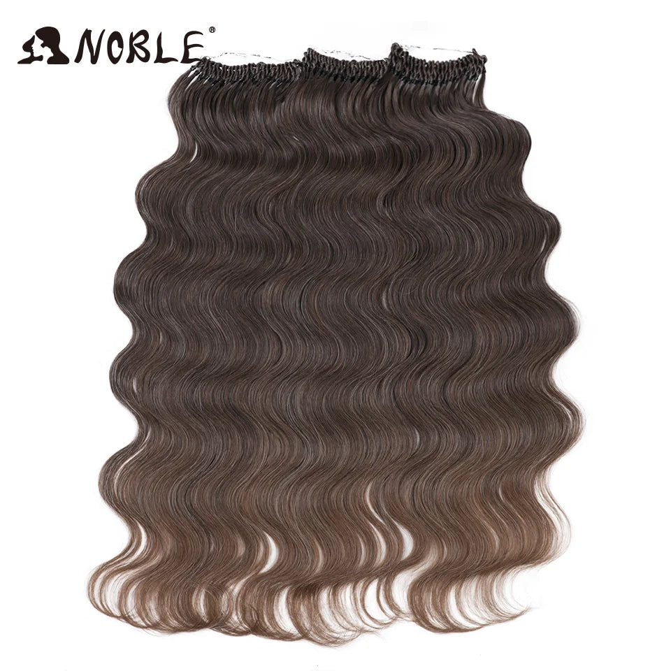 Noble 18 Hair Body Wave Crochet Hair Extension Ponytail Extensions 24" Fake Hair Goddess Braids Crochet Braids Hair Extensions