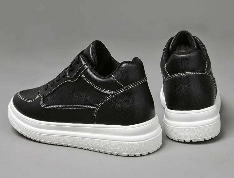 Luxury Elevator Shoes Men Women Sneakers Height Increasing Invisible 6 8 10CM Heighten Sports Man Taller Lift White Shoes