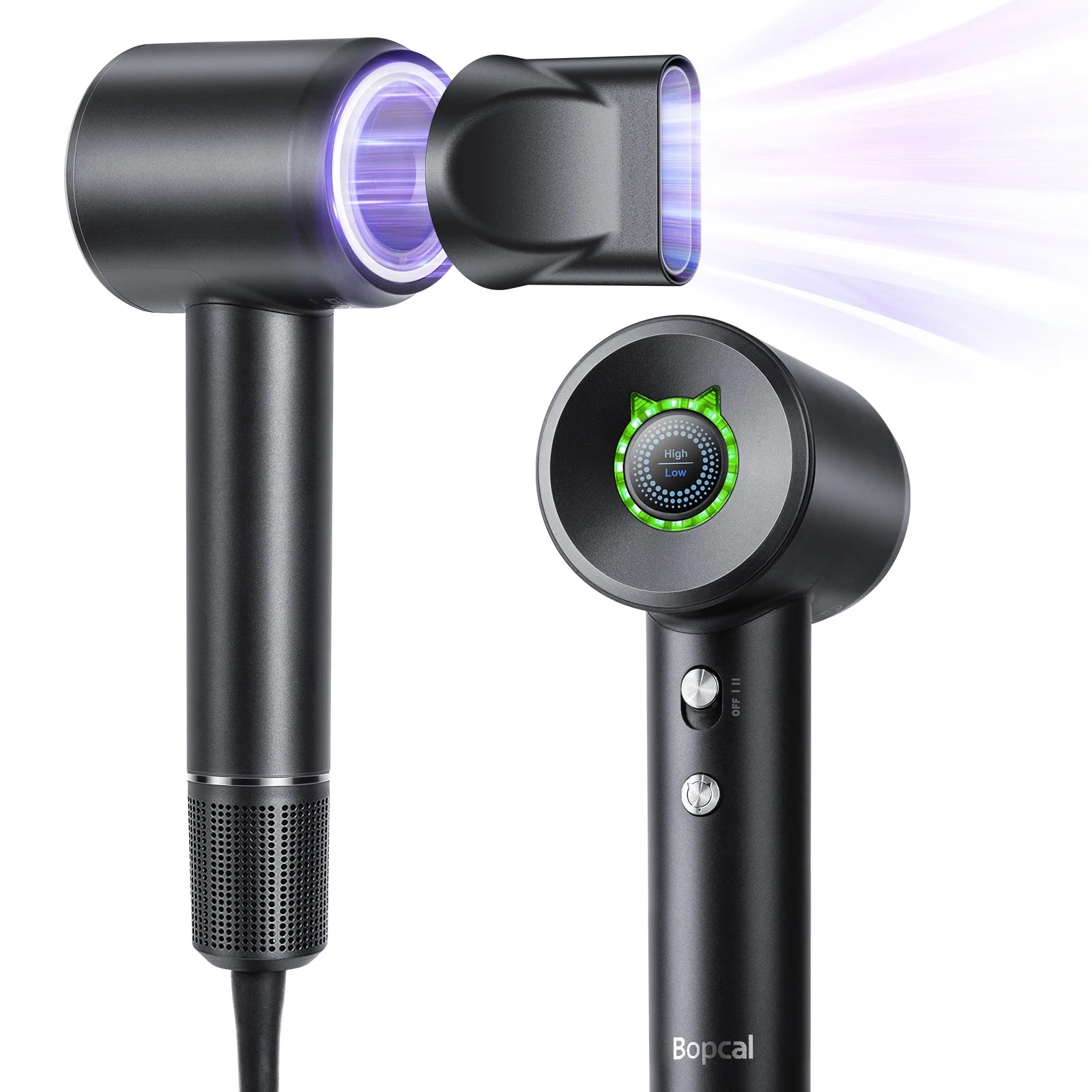 1600W Professional High Speed Hair Dryer 110000RPM Brushless Cold Hot blower Silent Touch Screen Home Hair Dryer Fast Dry