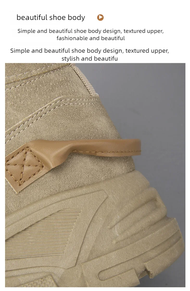 Men's Casual Boots Soft Sole Anti Slip Four Seasons Work Outdoor Botas Student Sports Boot Fashion Youth Versatile Trendy Boots