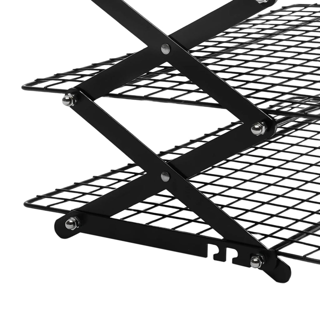 4-Tier Collapsible Cooling Rack Grilling Drying Rack Cooling Rack for Cookies Baking  40*25*31.5cm Outdoor Cooking Assistant