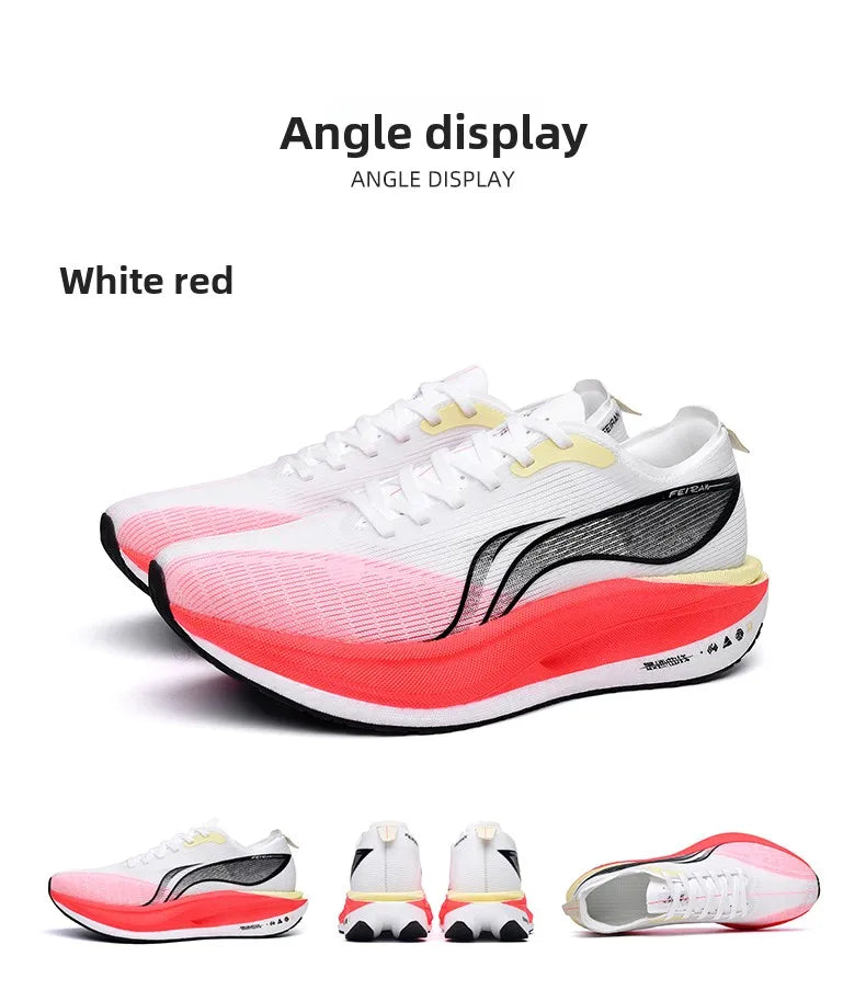 Men's Shoes Fashion Running Shoes Casual Breathable Mesh Surface Carbon Plate Rubber Outsole Red Rabbit Limited Sports Shoes