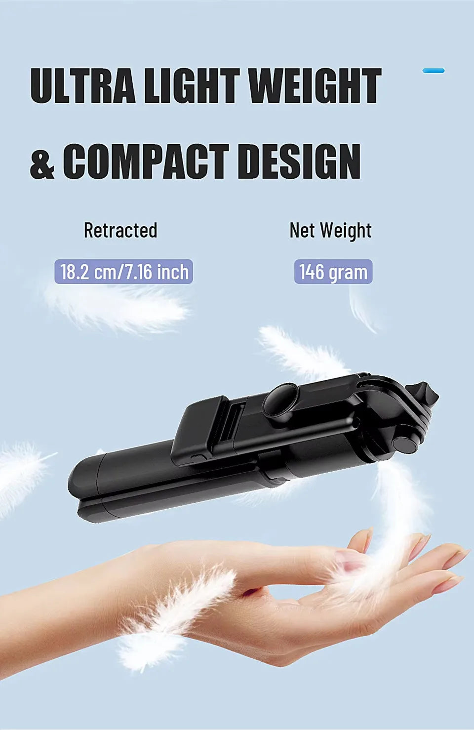 2025 new Selfie Stick Extendable Tripod Phone with,Group Selfies Live Streaming Video Recording Compatible with All Cellphones