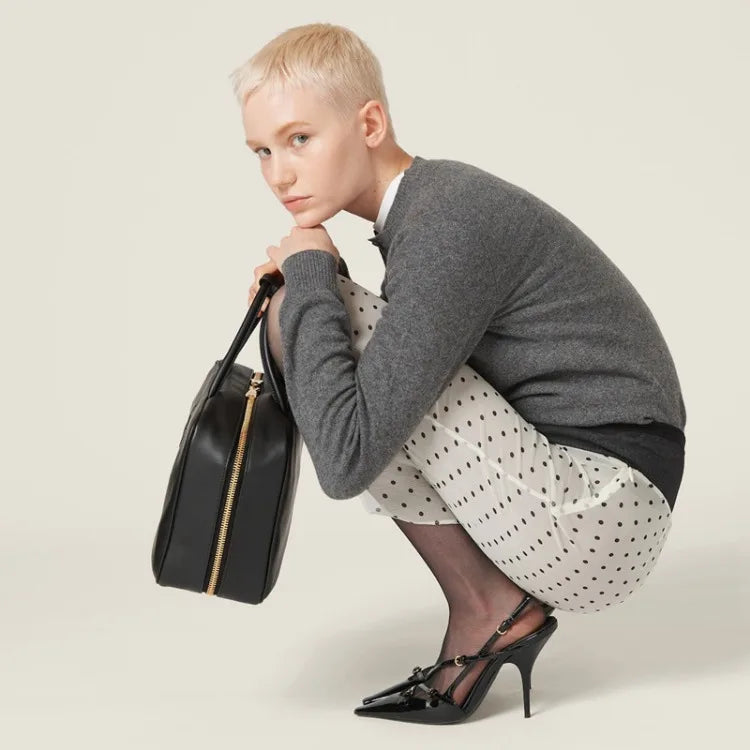 French Style Belt Buckle Wine Red Sandals 2024 Brand Summer Retro Patent Leather Socialite Temperament Pointed Black High Heels