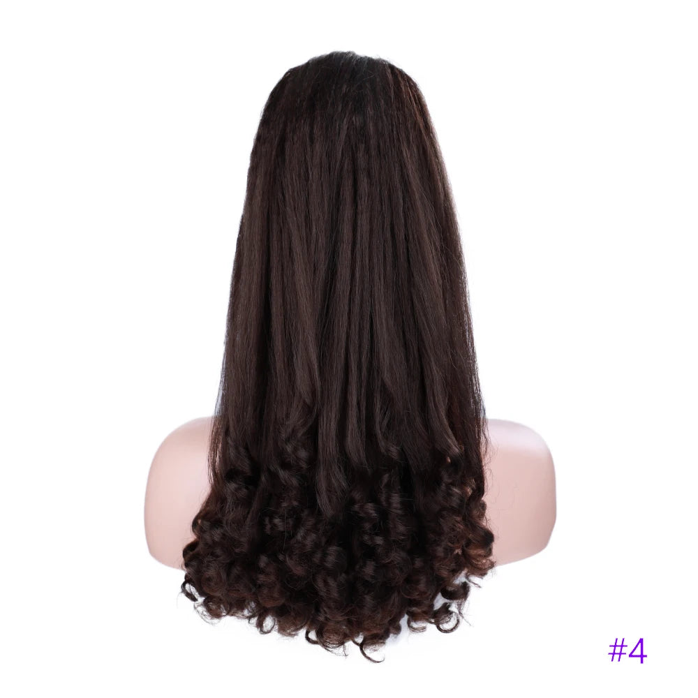 Synthetic Long Curly End Ponytail Extension Synthetic Draw-string Ponytail Clip-In Hair Extension For Women Natural Looking