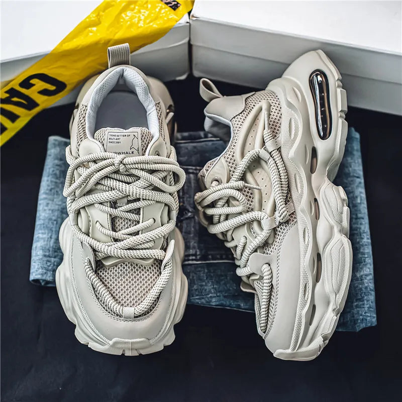 2024 New Men Shoes Autumn Winter Comfortable Men's Platform Sneakers Fashion Casual Shoes Sports Trainers Tenis Size44 ﻿