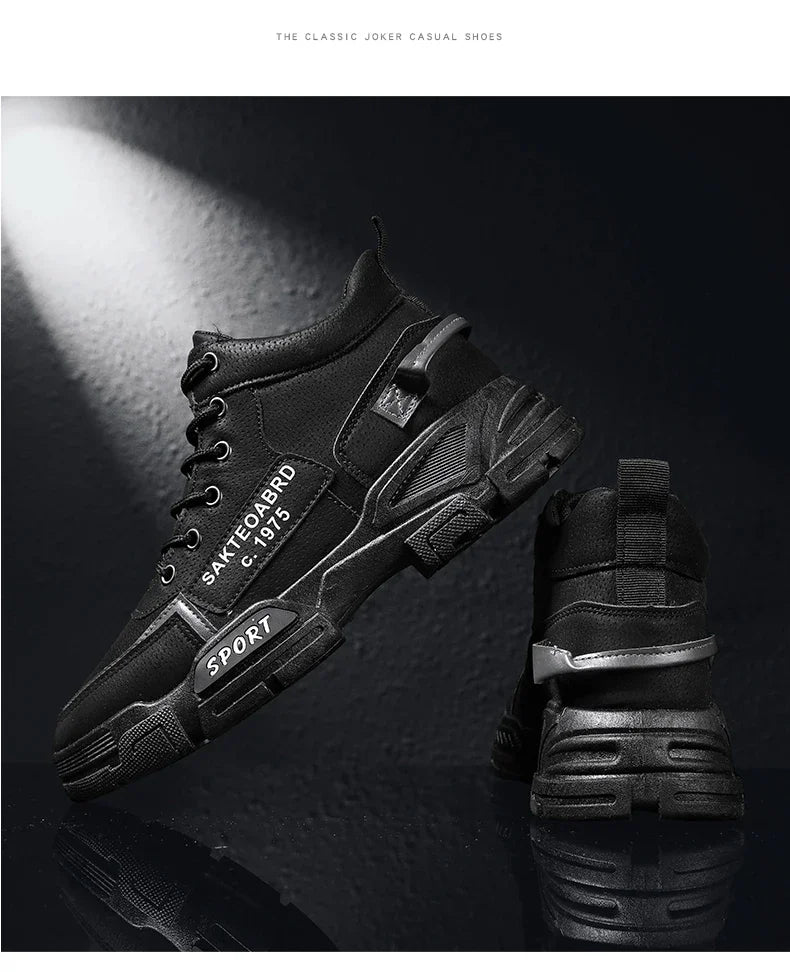 Men's Casual Boots Soft Sole Anti Slip Four Seasons Work Outdoor Botas Student Sports Boot Fashion Youth Versatile Trendy Boots