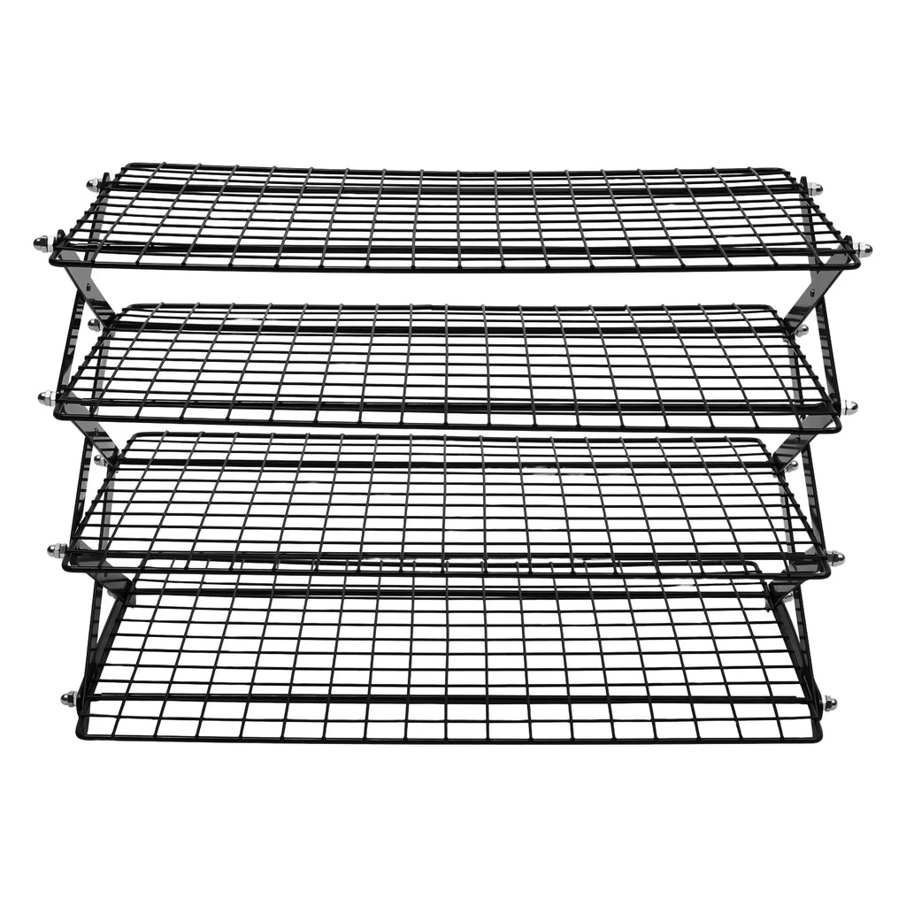 4-Tier Collapsible Cooling Rack Grilling Drying Rack Cooling Rack for Cookies Baking  40*25*31.5cm Outdoor Cooking Assistant