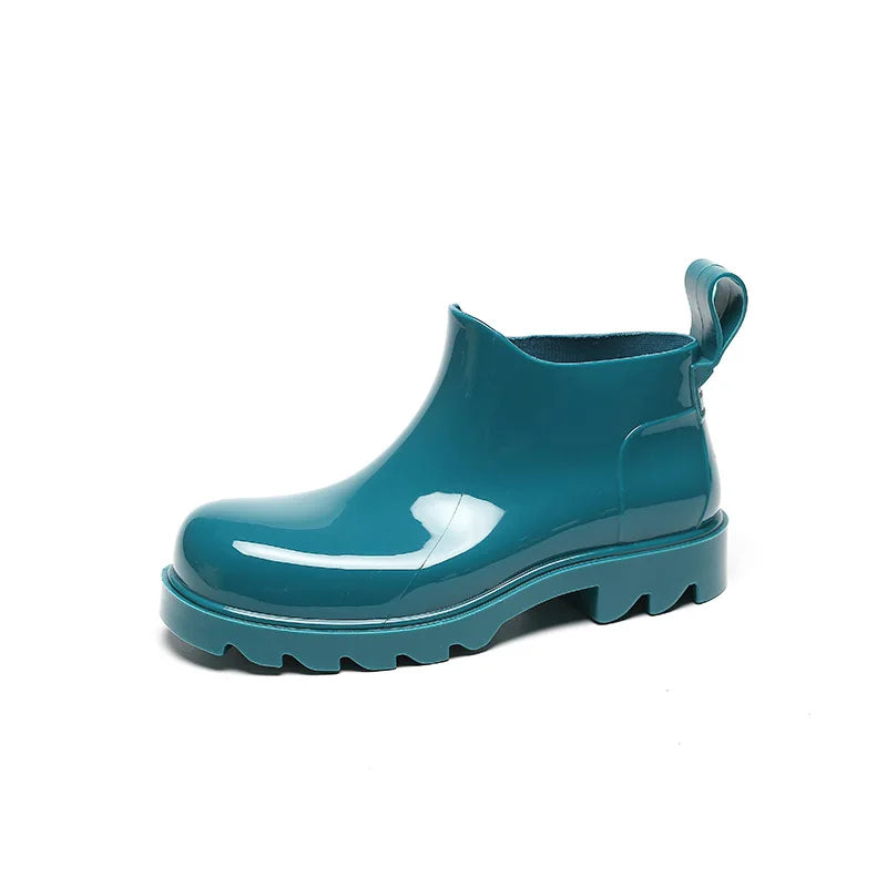 Fashion Women Waterproof Rain Boots Female Ankle Boots For Women Ladies Kitchen Rubber Boots Garden Work Water Shoes Galoshes