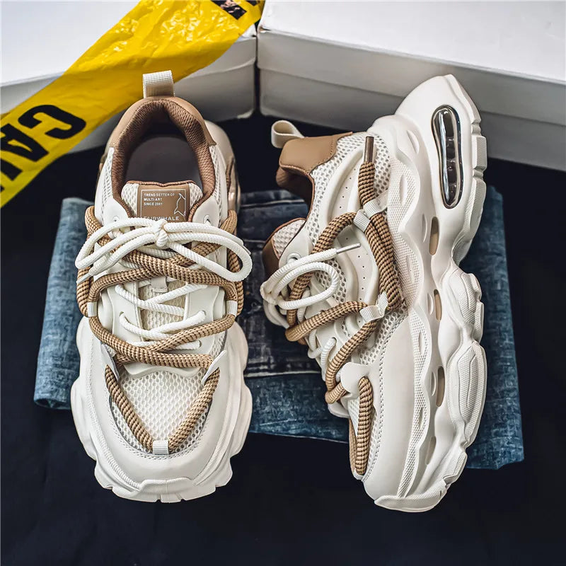 2024 New Men Shoes Autumn Winter Comfortable Men's Platform Sneakers Fashion Casual Shoes Sports Trainers Tenis Size44 ﻿