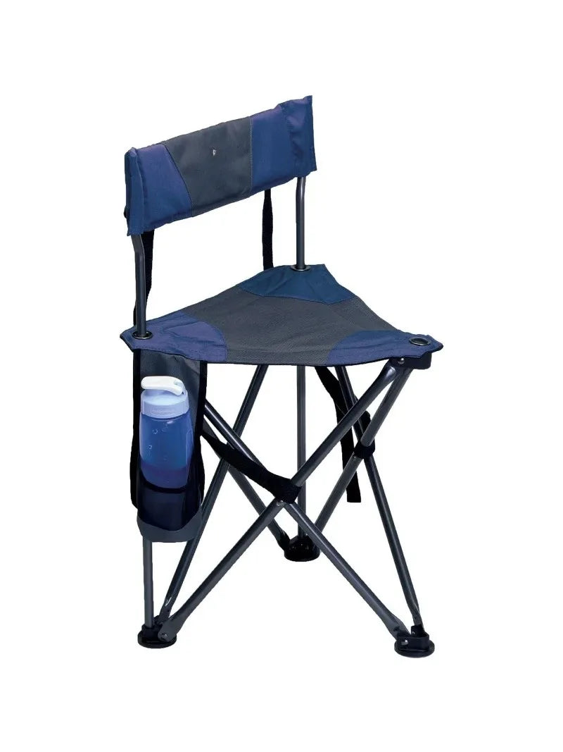 Outdoor Quik-E Seat Collapsible Stool with Back Support