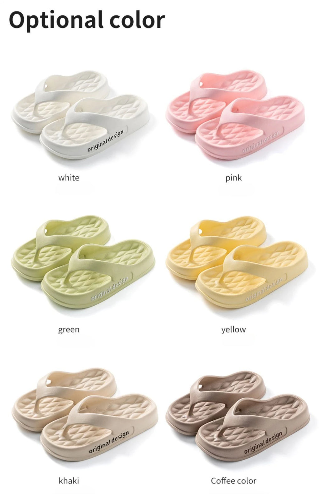 Supersoft Thick Sole EVA Unisex Flip Flops Home Non-slip Light Slides Outdoor Versatile Beach Flat Sandals for Couples Sandalias