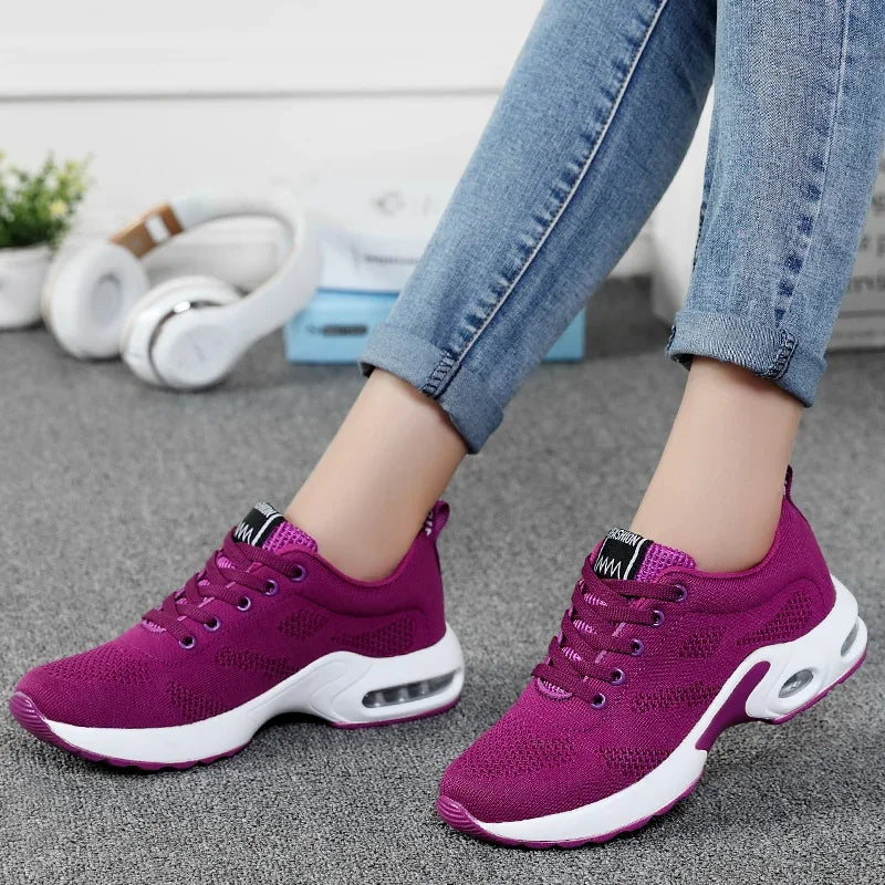 Orthopedic Sneakers Women Breathable Casual Shoes Outdoor Light Weight Casual Shoes Walking Platform Ladies Sneakers 2025