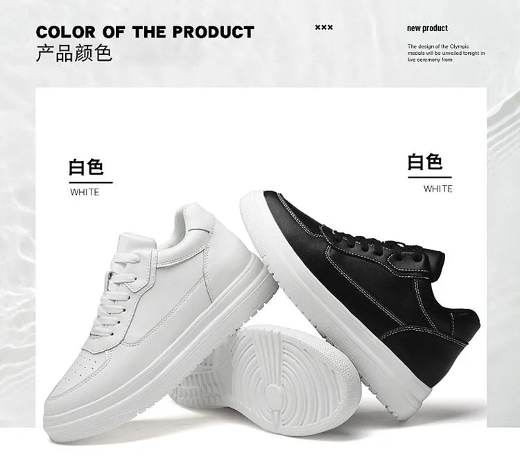 Luxury Elevator Shoes Men Women Sneakers Height Increasing Invisible 6 8 10CM Heighten Sports Man Taller Lift White Shoes