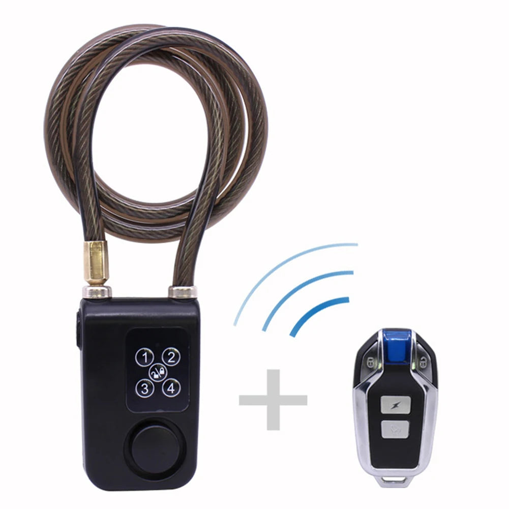 Bluetooth Bike Motorcycle Lock Alarm Anti-Theft Security Wireless Remote Control Alarm Lock System for Door Outdoor Cycling Bike
