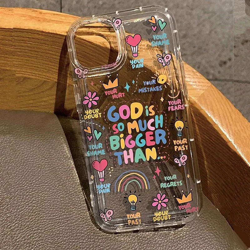 Transparent Fruit Juice Flower Pattern Phone Case For iPhone 17 16 14 11 12 13 15 Pro Max 14 Plus 17 Air Shock-Absorbing Cover