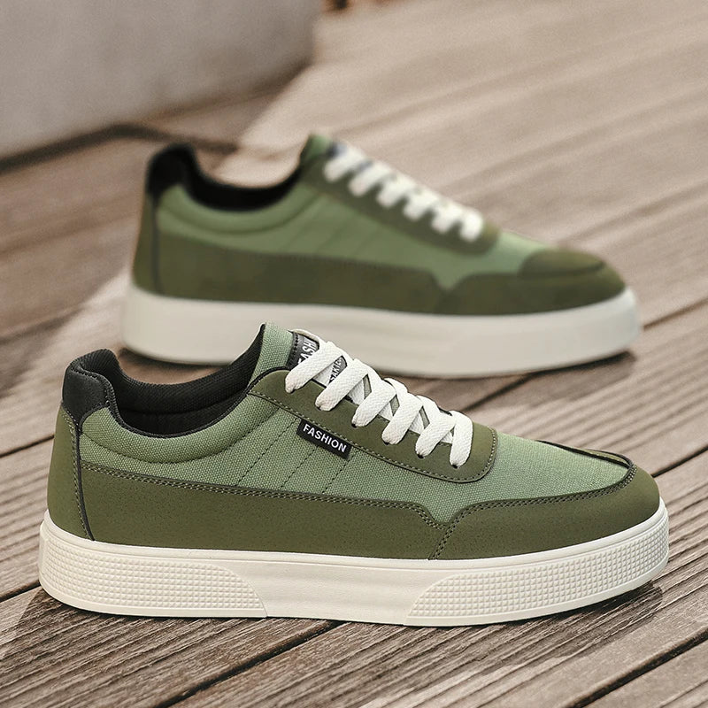 Men's plus size casual shoes summer new soft-sole non-slip outdoor thick-sole walking shoes fashion sports board shoes flat shoe