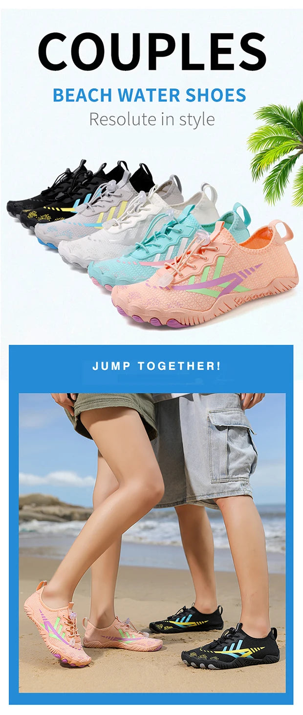 Man Barefoot Water Shoes Woman Aqua Shoes Couple Beach Shoes Gym Outdoor Training Footwear Swimming Anti-slip Quick-dry Sneaker