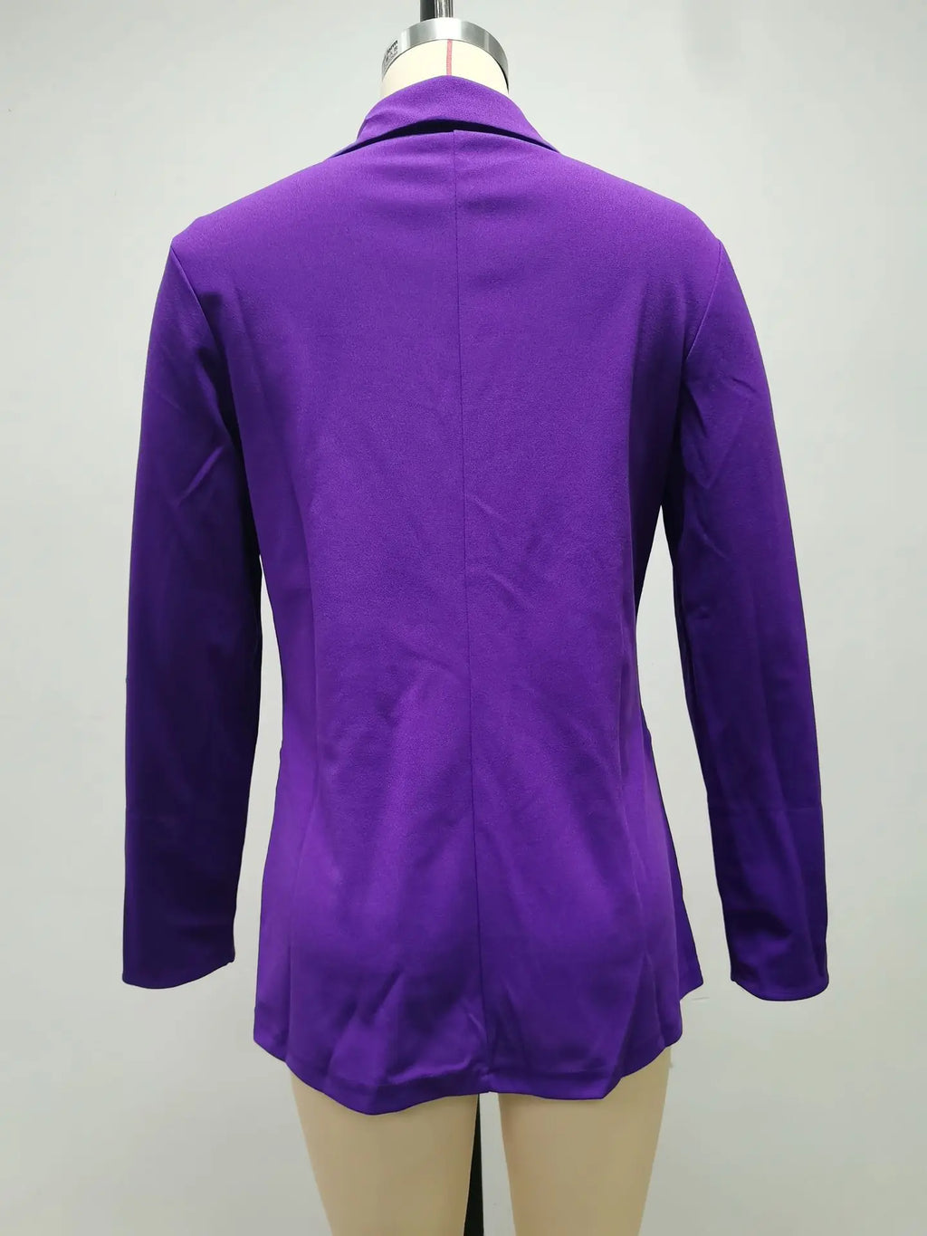 Women Autumn Winter Fashion Splicing Lapel Slim Cardigan Blazer Jacket Long Sleeve Casual