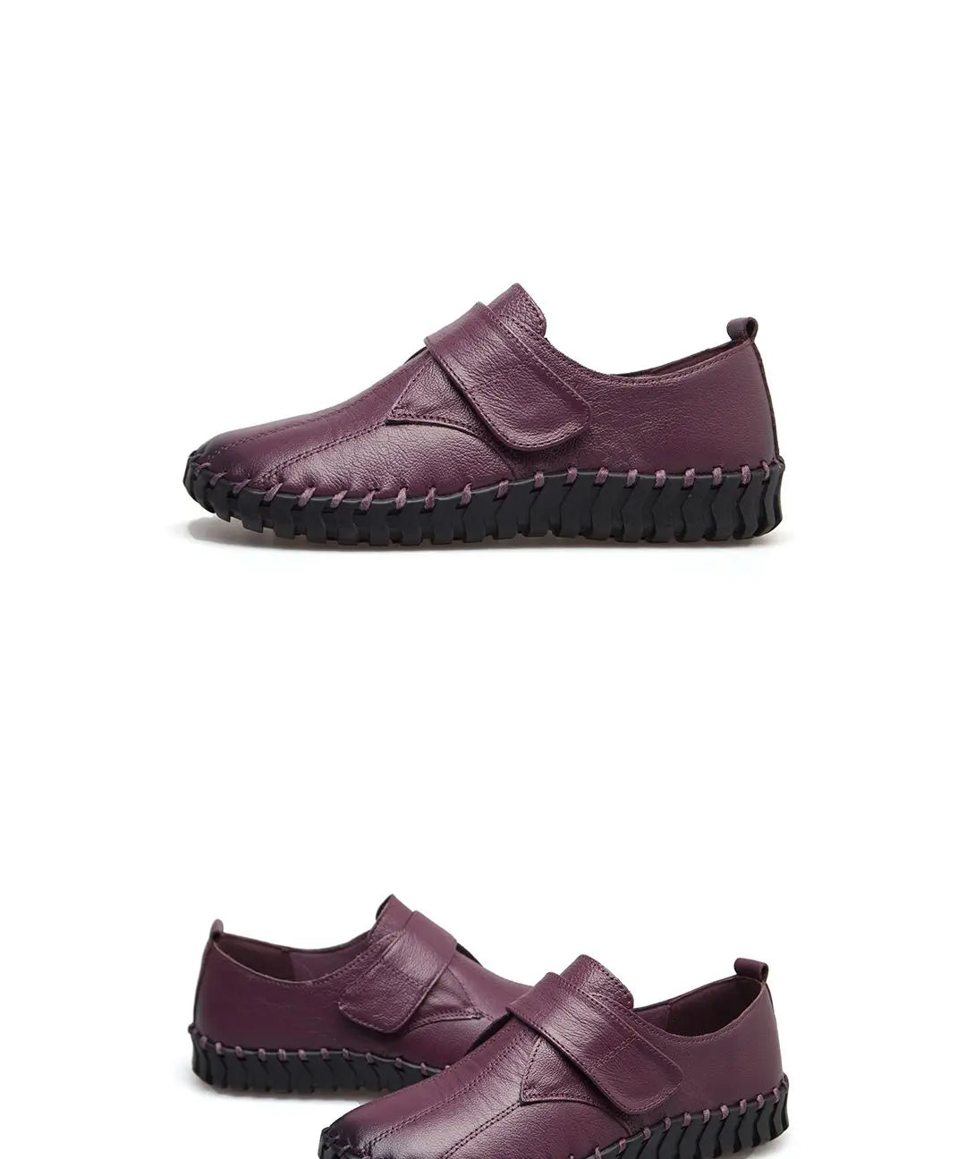 Ballet Flats Women Shoes Loafers Genuine Leather Woman Flats Slip On Women's Loafer Female Moccasins  Mom Work Shoes 35-42