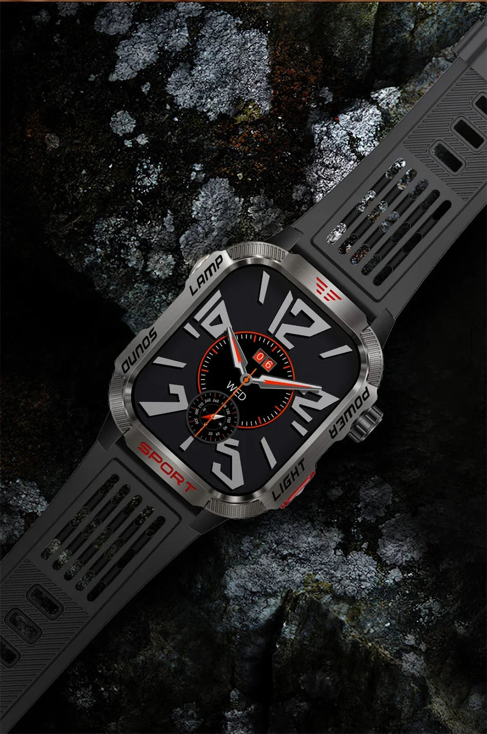 2025 New  Xiaomi  Military GPS Smart Watch Men Flashlight Compass Waterproof Outdoor Sport Tracker Bluetooth Call Smartwatch