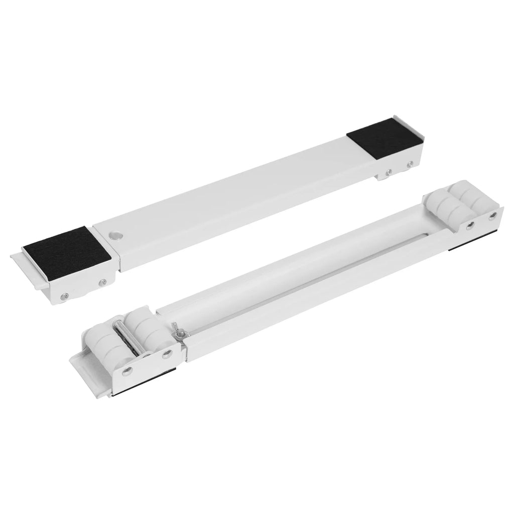 2 PCS Base Stand Adjustable Length Holder Appliance Rollers For Washing Machine 440.92lbs Load-bearing