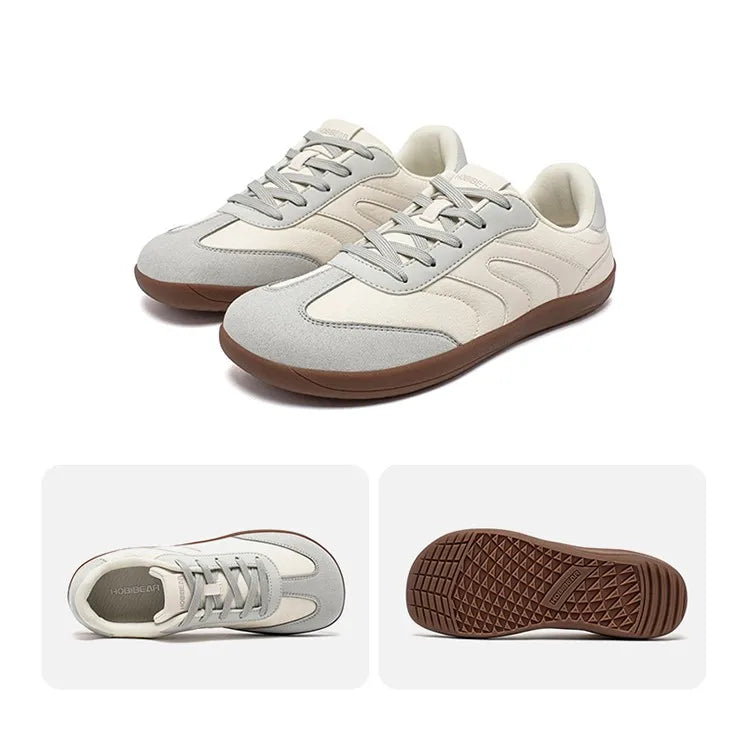 HOBIBEAR Unisex Barefoot Sneakers Women Men Wide Toe Minimalist Zero Drop Shoes Non Slip Lace Up Casual Sneaker
