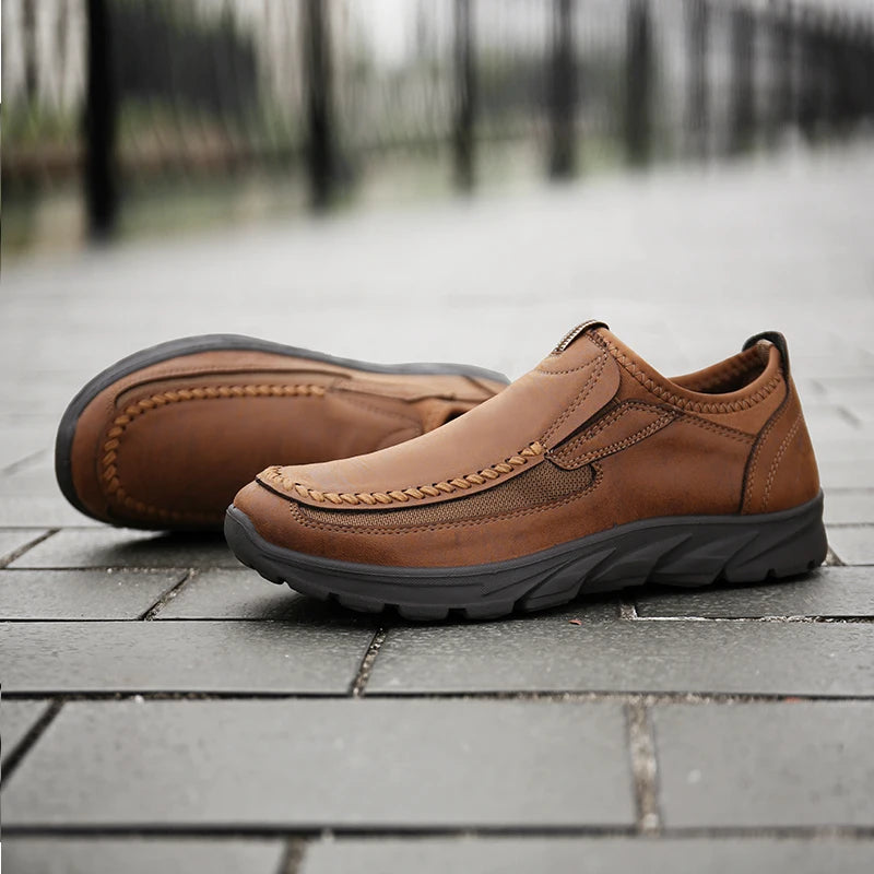 Men Casual Shoes Brand 2022 Fashion Mens Loafers Moccasins Breathable Slip on Retro Driving Shoes Men Sneakers Plus Size 39-48