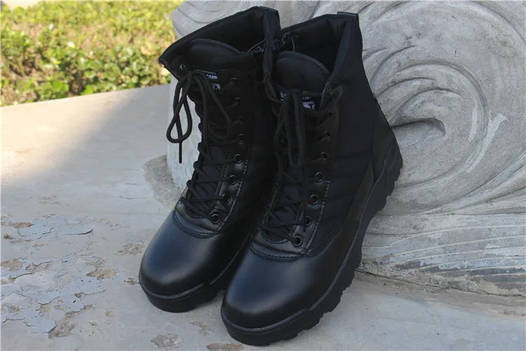 Wear resistant tactical boots for both men and women waterproof security shoes outdoor hiking boot high top desert boots for men
