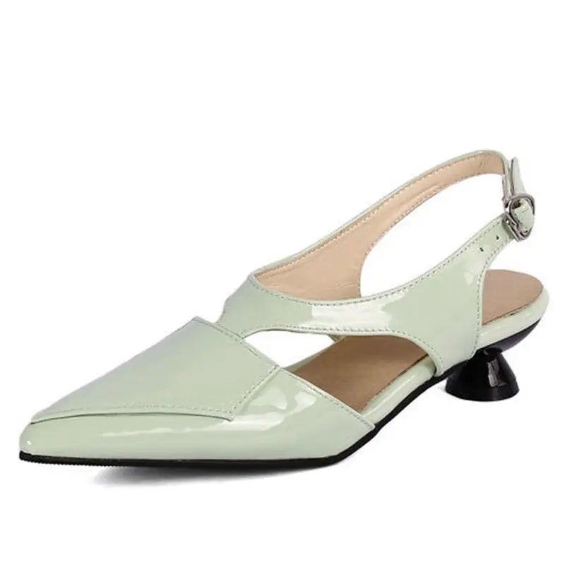 REAVE CAT 2022 Ladies Sandals Pointed Toe Heels Buckle Straps Size 33-45 Black Red Elegant S3691