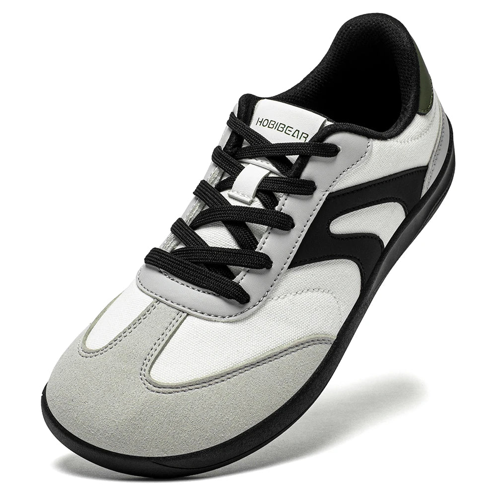 HOBIBEAR Unisex Barefoot Sneakers Women Men Wide Toe Minimalist Zero Drop Shoes Non Slip Lace Up Casual Sneaker