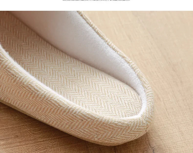 2024 Winter Women Warm Slippers Men Indoor Home Bedroom Flat Slides Couples Casual Plush Non-slip Flip Flops Ladies Soft Sandals