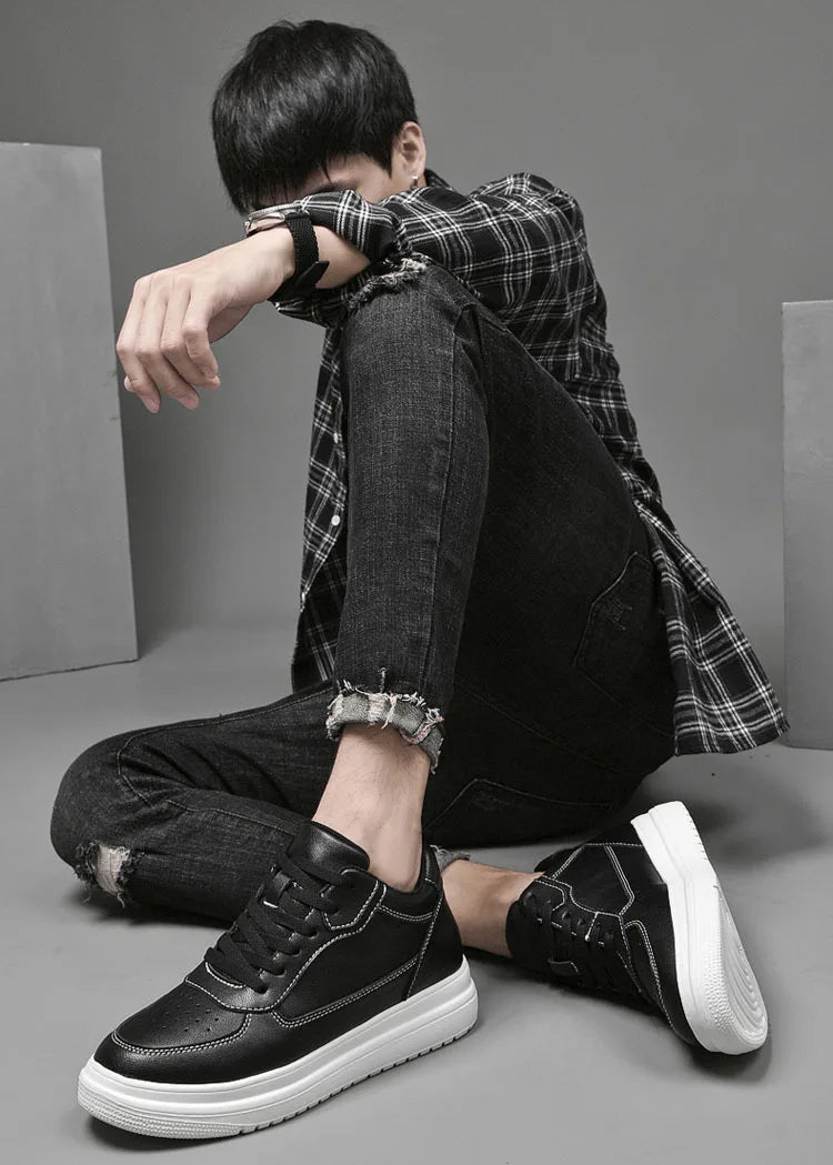 Luxury Elevator Shoes Men Women Sneakers Height Increasing Invisible 6 8 10CM Heighten Sports Man Taller Lift White Shoes