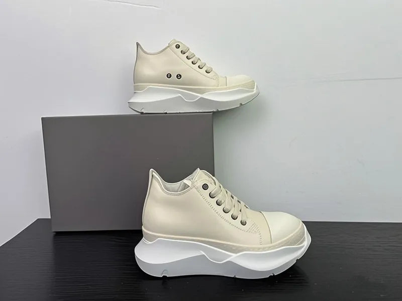 Men Shoes Women Casual Canvas Low Thick Shoelaces Platform Increase Sneakers Board Shoes Vintage Original Luxury Owen 1 sold