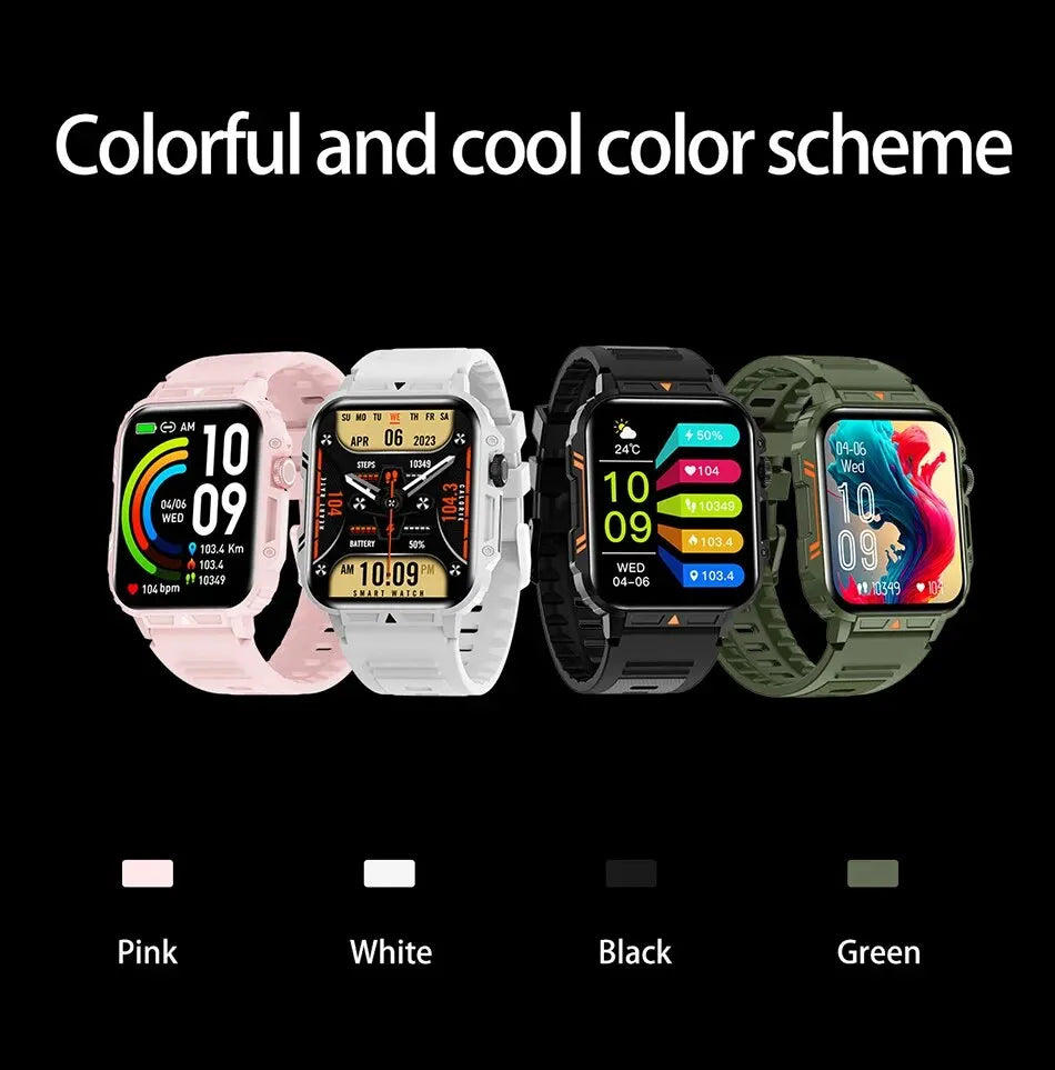 2024 Smartwatch 1.95 Inch Screen Health Monitoring Watches IP68 Waterproof Sport Fitness Smart Watch For Men Women Reloj Hombre